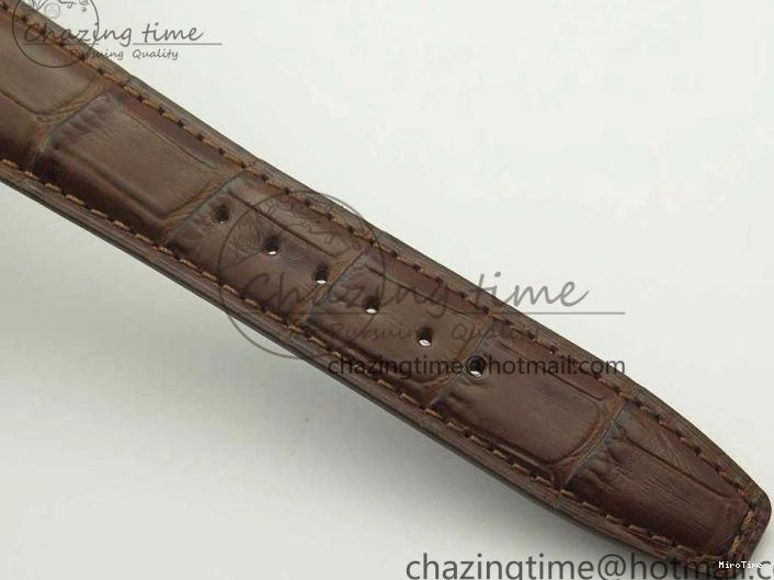 MIROTIME 0701 Lightweight Portuguese Tourbillon IW504602 SS ZF Best Edition Gray Dial on Brown Leather Strap 7177